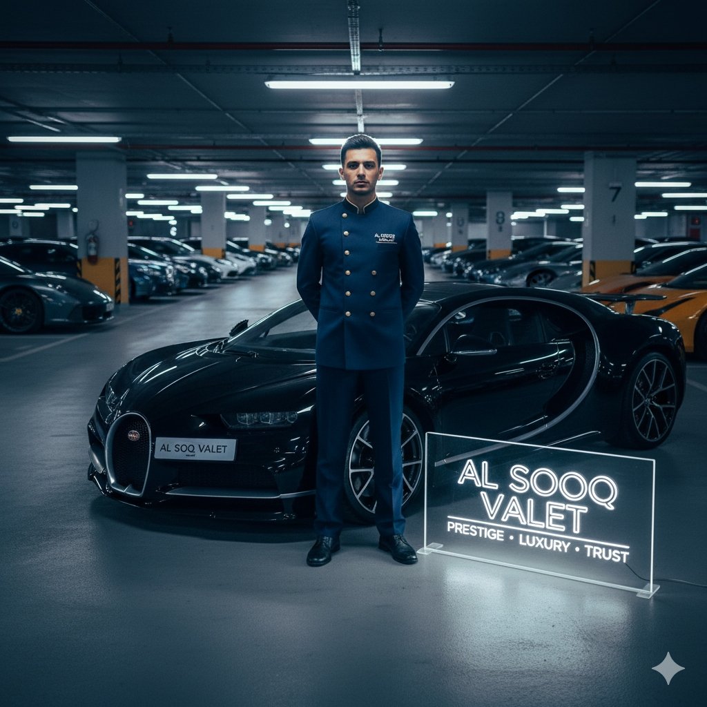 فريق فاليه سيارات محترف في الكويت